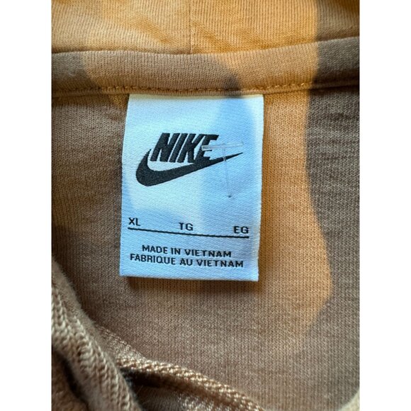Womens Size XL Nike Sportswear Ribbed Relaxed Hoodie DQ3540-212‎ Brown |W1 - Picture 6 of 6